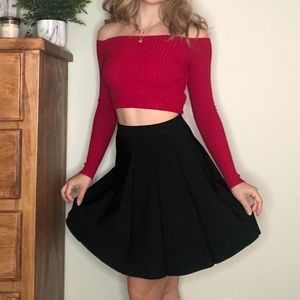 PARKER Zoe knit black skirt